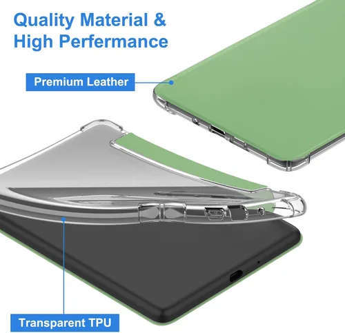 Vista 6 de HGWALP Funda para Kindle de 6 pulgadas (11ª generación-2024/2022), ultra transparente, suave, flexible, transparente, carcasa trasera de TPU