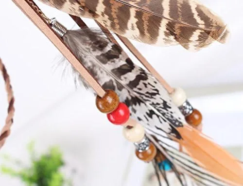 Vista 6 de Plumas Tocado Diadema boda Headwear Boho indio tribal Hippy disfraz