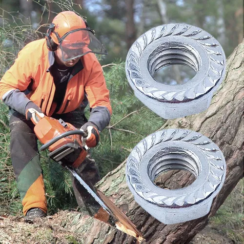 Vista 5 de Kit de tuercas de barra 10 piezas para Echo CS-400 Husqvarna 55, 455, 460 Rancher Motosierra Brida Tornillo