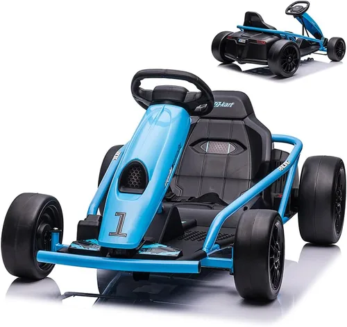 Vista 9 de 24V niños eléctrico Drift Go Kart con 300W*2 motores Rosa