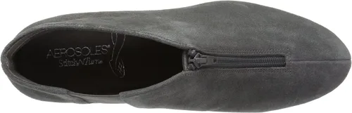 Vista 5 de Aerosoles Botines para mujer, punta puntiaguda con plantilla de espuma viscoelástica, gris, 9