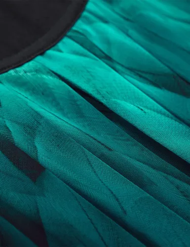 Vista 6 de BAISHENGGT Blusas de verano para mujer, de manga corta, plisadas, de malla frontal, blusas elegantes y casuales
