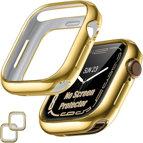 Vista 19 de [Paquete de 2] Funda protectora para Apple Watch SE3/SE2/SE/Series 6/5/4 de Negro+Negro