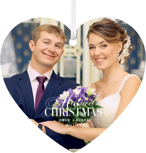Vista 23 de Let's Make Memories Adorno de Navidad Personalizado para Parejas - Adorno de Navidad 2025 - Decoración de Árbol - Personalizar Mensaje, Año