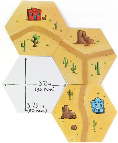 Vista 2 de Apostrophe Games Naipes hexagonales en blanco