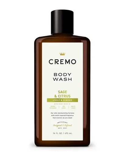 Vista 8 de Cremo Rich-Lathering Golden Amber Gel de baño para hombres, notas de grosella roja, piña, ámbar gris y musgo, 16 onzas líquidas