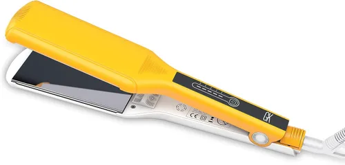 Vista 9 de GK HAIR D700 Titanium Styling Flat Iron Professional Fast Heat Straightener Amarillo (D700)