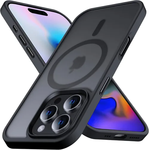 Vista 28 de Anqrp Funda magnética a prueba de golpes para iPhone 12 Pro Max, [compatible con MagSafe] [probada contra caídas de grado militar] Funda delgada