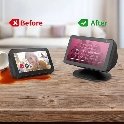 Vista 5 de HomeMount Show 5 3rd Stand - Inclinación de 18 grados hacia adelante y hacia atrás, parte inferior magnética antideslizante ajustable para teléfonos