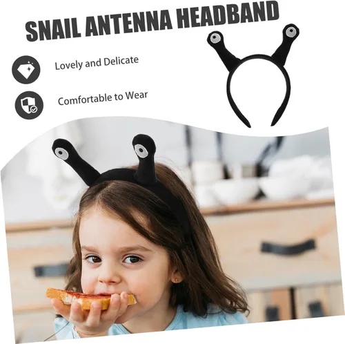 Vista 9 de FRCOLOR Aros de antena para el pelo para niños y niñas, diadema de antena de caracol para máscaras y fiestas de Halloween, accesorios para niños