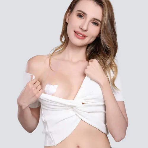 Vista 4 de EMOET Cinta de levantamiento de senos para pechos grandes, cinta de soporte de pecho transpirable, cinta corporal atlética, cinta de pecho