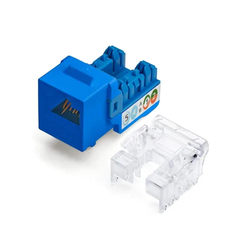 Vista 7 de TRUE CABLE Conector Keystone Cat5e, sin blindaje (UTP), perforado de 90 grados, PoE++ (4PPoE) 100W, certificación UL, verificado ETL, certificado