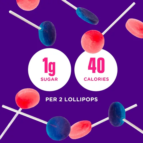 Vista 5 de SmartSweets - Paletas de Halloween 3 oz (12 paletas por paquete) Caramelo de gomitas bajo en azúcar y calorías Snacks saludables para niños