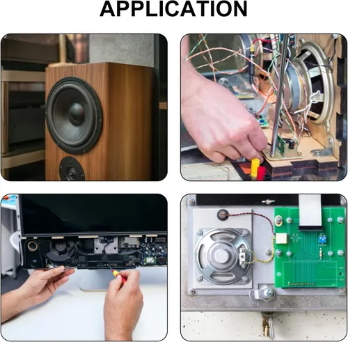 Vista 5 de 6 unids 1.5 pulgadas 1.575 in mini altavoces portátiles 4ohm 3W frecuencia completa sonido estéreo pequeño altavoz de alta fidelidad