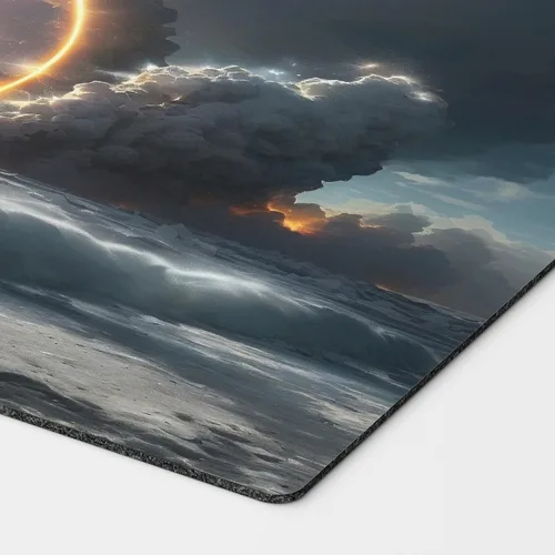 Vista 2 de Iconic Wonders - Tapete de juego Wrath of God 24 x 14 pulgadas, tapete de juego MTG personalizado único inspirado en tarjetas