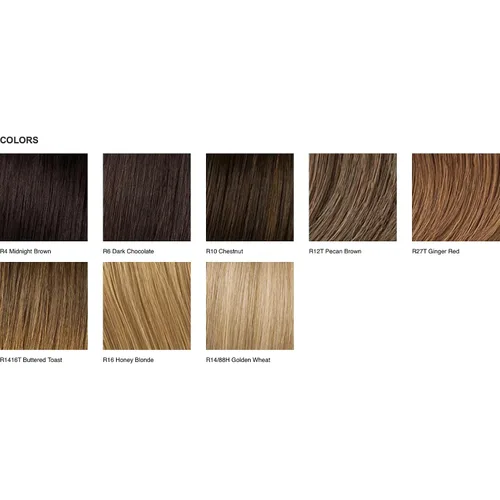 Vista 5 de Pretty in Layers R1416T R1416T - Pelucas HairDo de 14.5 pulgadas de largo con flecos suaves y ondulados, resistentes al calor, sintética, ultra