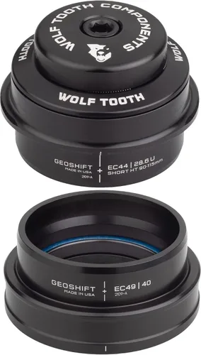 Vista 2 de Wolf Tooth EC44 Superior EC49 Lower GeoShift Auriculares de ángulo de rendimiento de 2 grados cortos bike-headsets-and-accessories