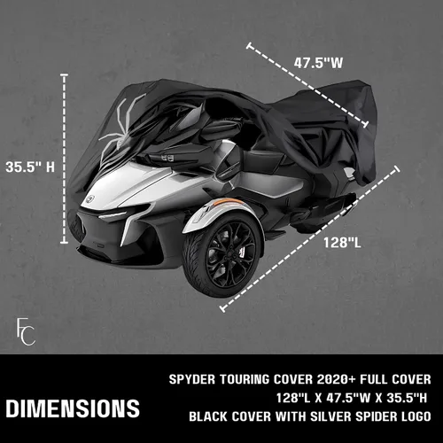 Vista 2 de Formosa Covers Cubierta completa para Can-Am Spyder RT Touring/Sports ST Limited Accesorio (2020 y 2021)