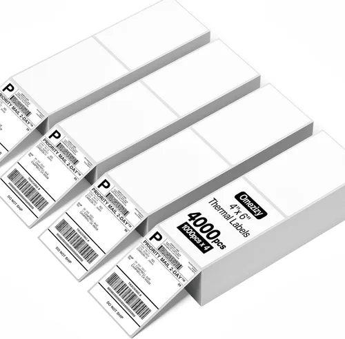 Vista 8 de 4x6 Thermal Labels, Shipping Address Label (Pack of 250 4x6 Roll Labels) Blue Labels Compatible with JADENS, ASprink, Phomemo, Rollo, Zebra