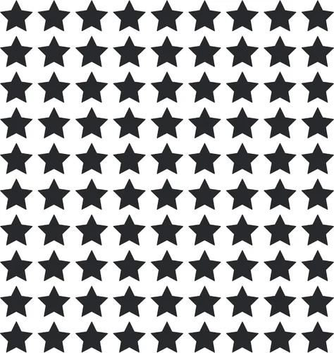 Vista 16 de LiteMark Calcomanías de vinilo mate extraíbles con diseño de estrella Blanco