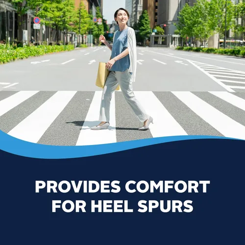 Vista 3 de Airplus Gel Heel Pad - Shock-Absorbing, Moisture-Wicking Comfort Cushion, One Size, One Pair