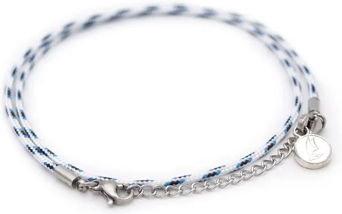 Vista 7 de Wind Passion - Tobillera de cuerda para mujeres y hombres - Pulsera de tobillo náutica roscada ajustable e impermeable - Tobillera trenzada hecha a