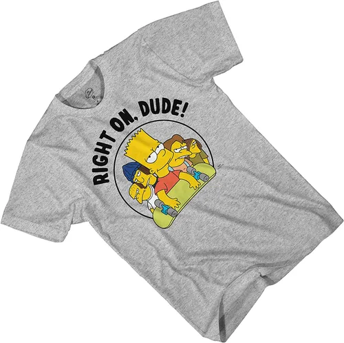 Vista 3 de The Simpsons Camiseta de patinaje para niños Bart Simpson - Krusty The Klown, Bart y Homer Simpson