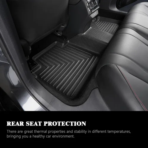 Vista 3 de Alfombrillas para Nissan Armada/Infiniti QX80 2025 2026 (7/8 pasajeros), protección para todo tipo de clima, forros de suelo de 1ª y 2ª fila