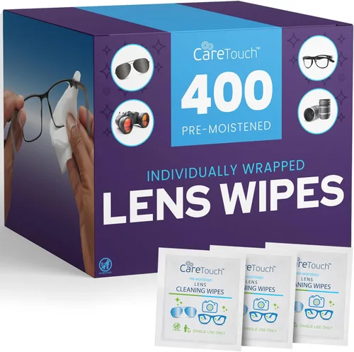 Vista 8 de Care Touch Toallitas para Lentes de Anteojos - 100 Unidades de Toallitas Prehumedecidas Envueltas Individualmente, 5 x 6 Pulgadas - Limpiador