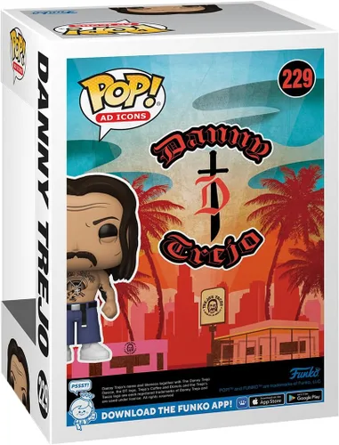 Vista 3 de Funko Pop! Ad Icon: Danny Trejo - Figura de vinilo coleccionable - Idea de regalo - Producto oficial - para niños y adultos - Fans del terror