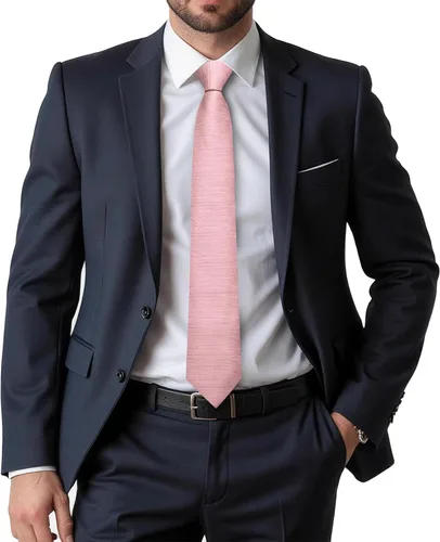 Vista 2 de Dubulle Corbata tejida de cachemira para hombre y gemelos de pañuelo para hombre, conjunto de gemelos para boda formal y negocios