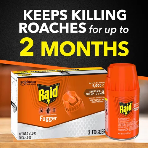 Vista 5 de Raid Deep Reach Fogger 4.5 onzas (paquete de 3)