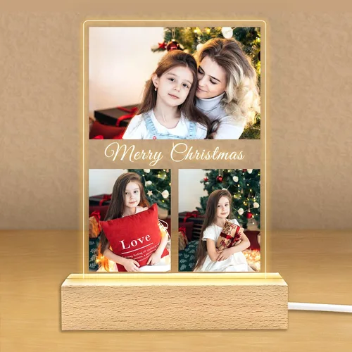 Vista 18 de Regalos de fotos personalizados para novio, novia, mujer, pareja, marcos de fotos personalizados, placa acrílica, luz nocturna para mejor amigo