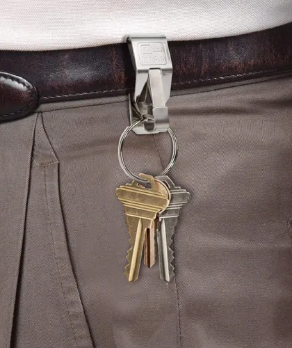 Vista 2 de Lucky Line The "Original" Secure A-Key Slip-On Accesorio para llaves para cinturones anchos, 1 paquete Paquete de 1