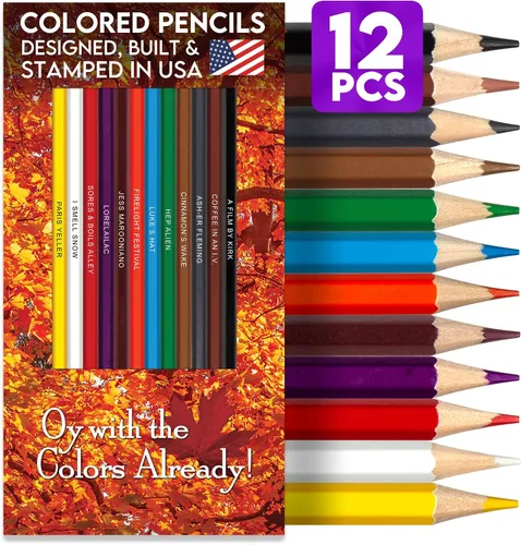 Vista 18 de Juego de lápices de colores inspirados en Grey's Anatomy para adultos, 12 lápices de dibujo con nombres estampados de aluminio, regalos de anatomía