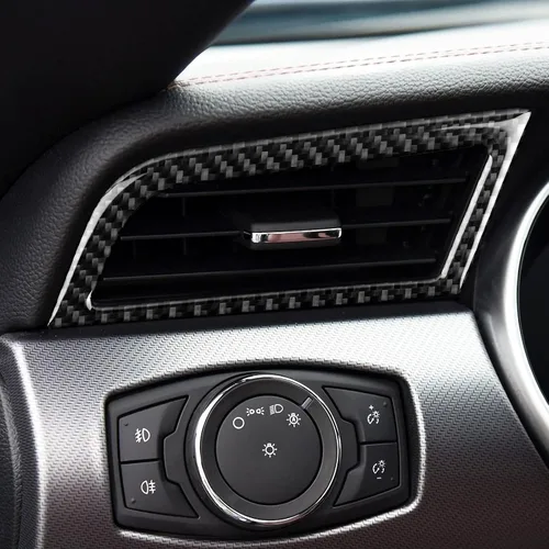 Vista 5 de Calcomanía de fibra de carbono para Ford Mustang 2015 2016 2017 2018 2019 2020 2021 2022 2023 cubierta