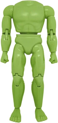 Vista 9 de Figures Toy Company Cuerpo muscular retro tipo S de 8 pulgadas (afroamericano)