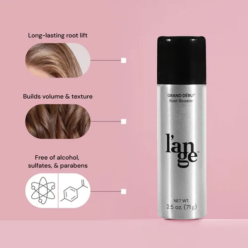 Vista 2 de L'ANGE HAIR Grand Début Root Booster Hair Espuma en aerosol espesante Volumiza y levanta el cabello fino Spray de peinado de fuerte sujeción
