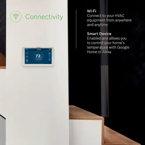 Vista 3 de Bosch termostato con control y conexión Wi-Fi.
