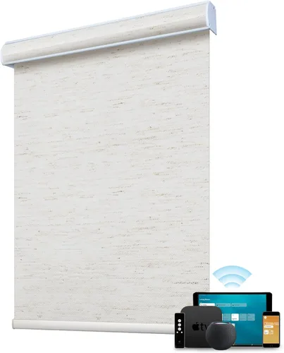 Vista 19 de SmartWings Persianas enrollables con cable duro PoE 100% opacas, muestra de tela