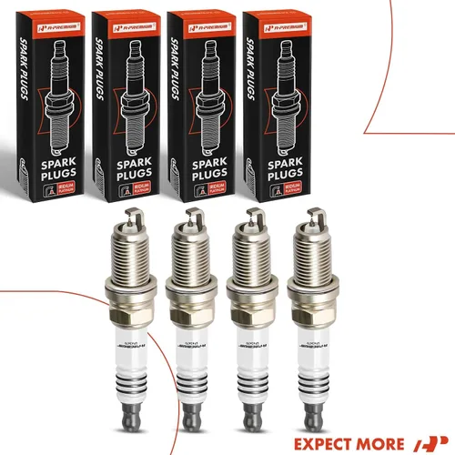 Vista 9 de A-Premium Bujías iridio platino compatibles con Lamborghini Murcielago 2003-2010, 6.2L 6.5L, paquete de 4