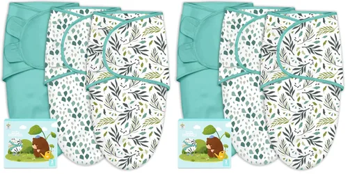 Vista 7 de Cute Castle 3 paquetes de sacos de dormir para bebé - Saco de dormir para recién nacido - Manta para envolver ergonómica para bebé para niños y Azul