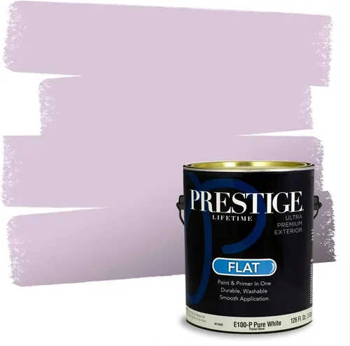 Vista 8 de PRESTIGE Pinturas de pintura interior e imprimación en uno, 1 galón, plano, combinación comparable de Sherwin Williams* Kimono Violet*