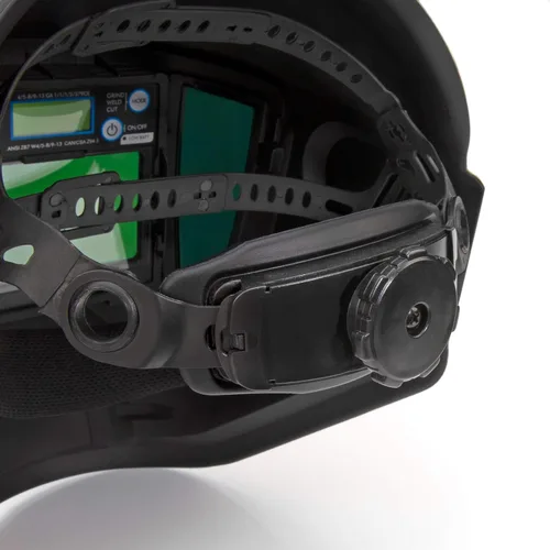 Vista 6 de Dewalt Casco de soldadura de oscurecimiento automático de visión amplia, tres modos de oscurecimiento, 4 sensores de arco rápido relámpago, lentes
