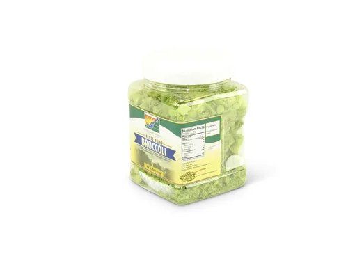 Vista 2 de Mother Earth Products Brócoli liofilizado, peso neto 3oz (85g)