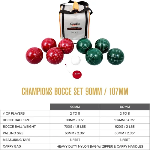 Vista 3 de Baden Champions Bocce Ball Set