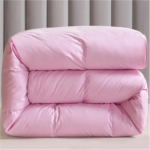 Vista 10 de ZTGL Lujoso edredón acolchado de plumas de ganso blanco, funda de 100% algodón, hipoalergénica, edredón de plumas de ganso a prueba de plumón