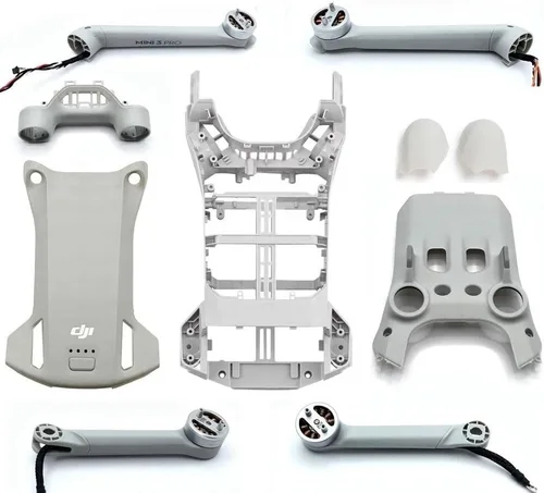 Vista 2 de Piezas originales para DJI Mini 3 Pro Drone Body Shell Marco medio superior/inferior/lateral Cubierta delantera/trasera izquierda/derecha brazo