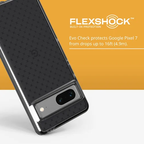 Vista 3 de Tech21 Google Pixel 7 Evo Check - Funda ultra protectora para teléfono con protección contra caídas de 16 pies