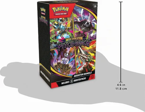 Vista 3 de Pokémon TCG: Mega Evolution—Paquete de refuerzo de tono negro